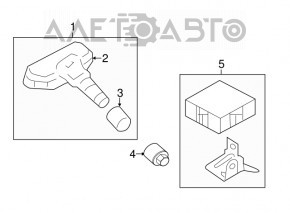 TIRE PRESSURE MONITOR CONTROL MODULE Hyundai Sonata 11-15