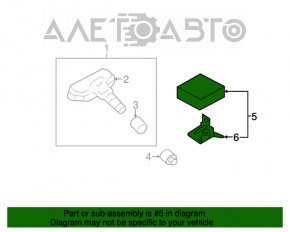 Modulul senzorului de monitorizare a presiunii în anvelope TPMS pentru Kia Optima 11-13