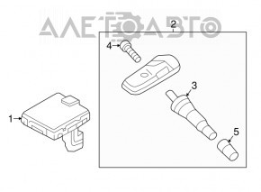 Tire Pressure Monitoring System TPMS Receiver Kia Soul 14-19