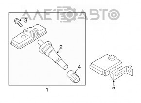 TPMS TIRE PRESURE CONTROL MODULE Hyundai Sonata 15-17