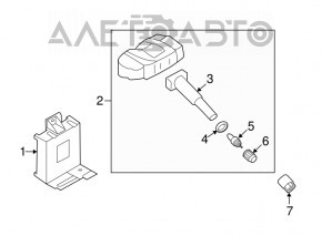 Modulul de control al presiunii anvelopelor TPMS Kia Sorento 16-18