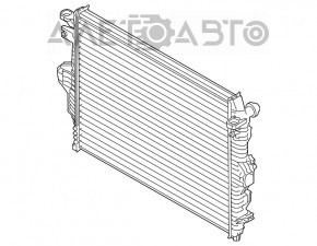 Radiator de răcire apă Porsche Cayenne 958 11-17 3.6, Hybrid nou neoriginal.