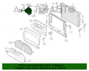 Rezervorul de expansiune al sistemului de răcire Porsche Cayenne 958 11-17, nou, original OEM