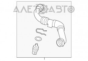 Furtunul de răcire superior al radiatoarelor Porsche Cayenne 958 11-17 4.8 Turbo