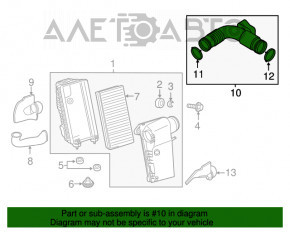 Воздухоприемник правый Porsche Cayenne 958 11-17