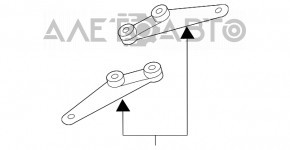 Suportul tubului de admisie dreapta Porsche Cayenne 958 11-17