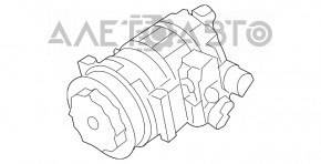 Compresorul de aer condiționat pentru Porsche Cayenne 958 11-17 4.8T