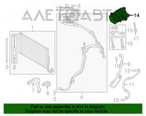 Компрессор кондиционера Porsche Cayenne 958 11-17 4.8T