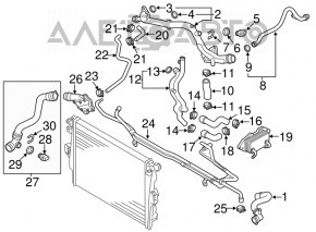 Radiatorul de transmisie automată pentru Porsche Cayenne 958 11-17