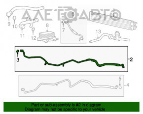 Tubulatura sistemului de racire a cutiei de viteze automate superioare Porsche Cayenne 958 11-17 4.8 Turbo furnizare