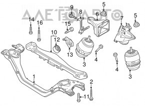 Suport cutie de viteze Porsche Cayenne 958 11-17 3.6