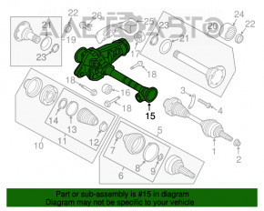 Reductorul frontal Porsche Cayenne 958 11-17 4.8 Turbo 59k.