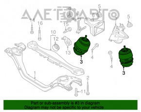 Pernele motorului stâng Porsche Cayenne 958 11-17 3.6