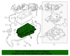 Cutie de baterie pentru Porsche Cayenne 11-17