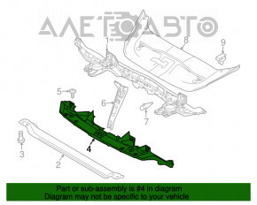 Кронштейн переднего бампера центр верх Porsche Cayenne 958 11-14 новый OEM оригинал