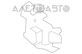 Distanțiere amplificator bara față stânga Porsche Cayenne 958 11-14 nou original OEM