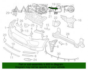 Suportul de prindere a farului din față-stânga pentru Porsche Cayenne 958 11-14