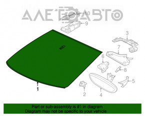 Лобовое стекло Porsche Cayenne 958 11-14 SPU, LIA