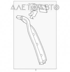 Capacul portbagajului dreapta Porsche Cayenne 958 11-14 negru.