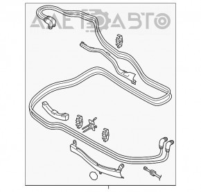 Cablu de înaltă tensiune pentru bateria Porsche Cayenne 958 11-12 Hybrid