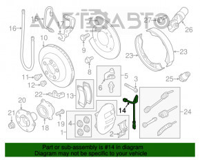 Cablu senzor ABS spate dreapta Porsche Panamera 10-16 nou OEM original