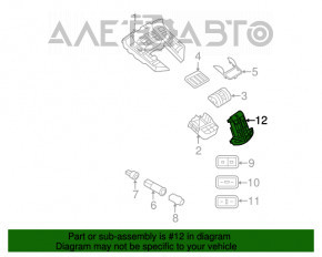 Butoanele de control ale consolei centrale Porsche Cayenne 958 11-14 pentru rândul din spate