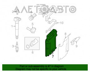 Блок ECU компьютер двигателя Porsche Cayenne 958 11-17 4.8T