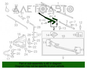 Leash spate dreapta Porsche Cayenne 958 11-14