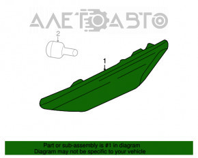 Semnalizatorul din bara de protecție față stânga Porsche Cayenne 958 11-17