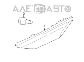 Semnalizatorul din bara de protecție față stânga Porsche Cayenne 958 11-17