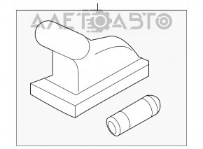 Iluminarea ușii portbagajului stânga Porsche Cayenne 958 11-17 nou OEM original