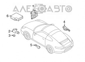 Chitară asamblată Porsche Cayenne 958 11-14 turbo cu încălzire