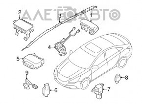 Modulul airbag SRS calculatorul airbag-urilor de siguranță Kia Optima 11-15