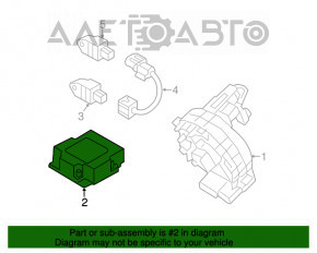 Модуль srs airbag компьютер подушек безопасности Kia Soul 14-16 дорест