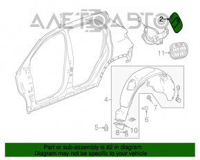 Лючок бензобака с корпусом Buick Encore 13-19 с замком