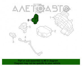 Senzor airbag stâlp central stânga Hyundai Sonata 15-19