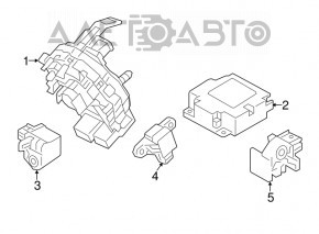 Senzor airbag dreapta spate Kia Niro 17-22