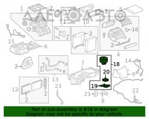 Motorul ventilatorului de încălzire Buick Encore 13-19