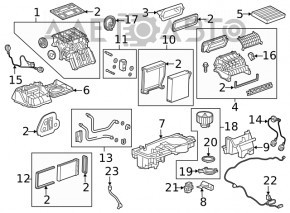 Motorul ventilatorului de încălzire Buick Encore 13-19