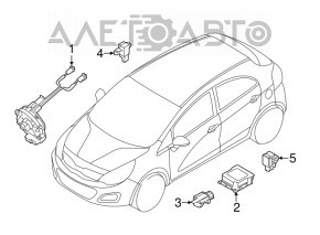 Senzor airbag dreapta spate Hyundai Elantra UD 11-16