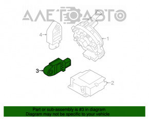 Датчик подушки безопасности передний правый Kia Forte 4d 14-18