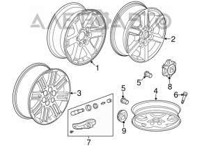 Гайка колесная d19 M14x1.5 Chevrolet Equinox 10-17