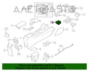 Hub USB Kia Niro 17-19 HEV, PHEV