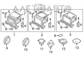 Monitorul, display-ul Hyundai Elantra AD 17-20 are un ecran mare, crom util