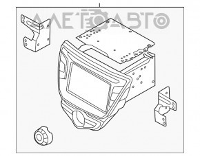 Магнитофон радио Hyundai Elantra UD 11-16 царапины