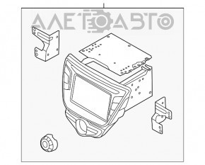 Магнитофон радио Hyundai Elantra UD 11-16