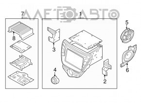 Magnetofon radio Hyundai Elantra UD 11-16