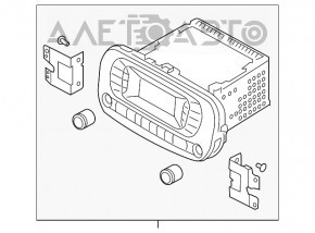 Магнитофон радио Kia Soul 14-19 царапины