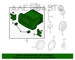 Radio-casetofon Kia Soul 14-19