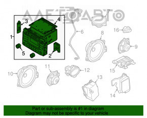 Radio-casetofon Kia Sorento 16-20